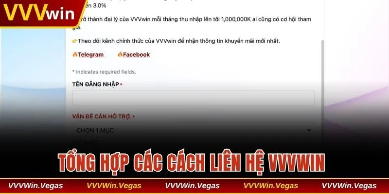Tổng hợp các cách liên hệ VVVwin 